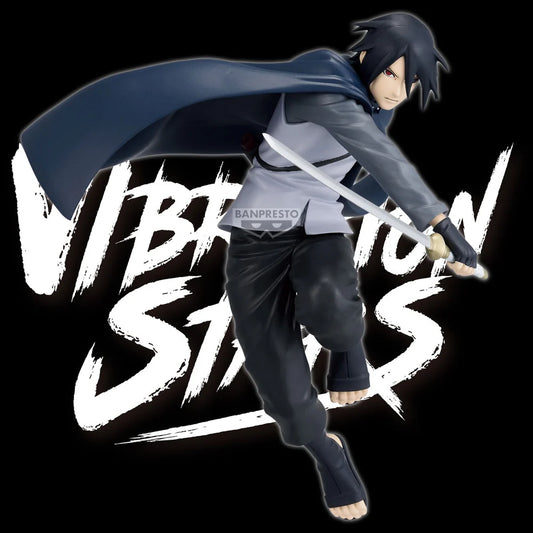 ⚡🖤 Boruto Vibration Stars – Sasuke Uchiha 🇯🇵✨ Figura Original 🗡️🔥