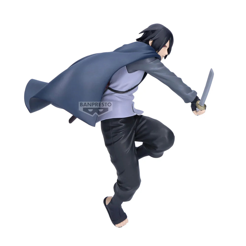 ⚡🖤 Boruto Vibration Stars – Sasuke Uchiha 🇯🇵✨ Figura Original 🗡️🔥