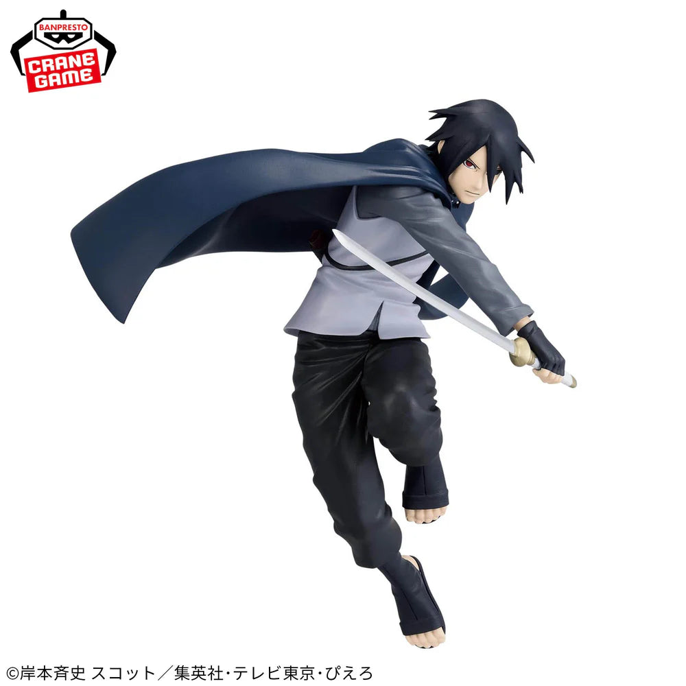 ⚡🖤 Boruto Vibration Stars – Sasuke Uchiha 🇯🇵✨ Figura Original 🗡️🔥