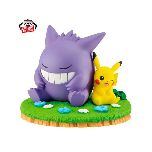 ✨ Figura Pokémon Banpresto – Gengar & Pikachu (Relax Time) 🇯🇵✨